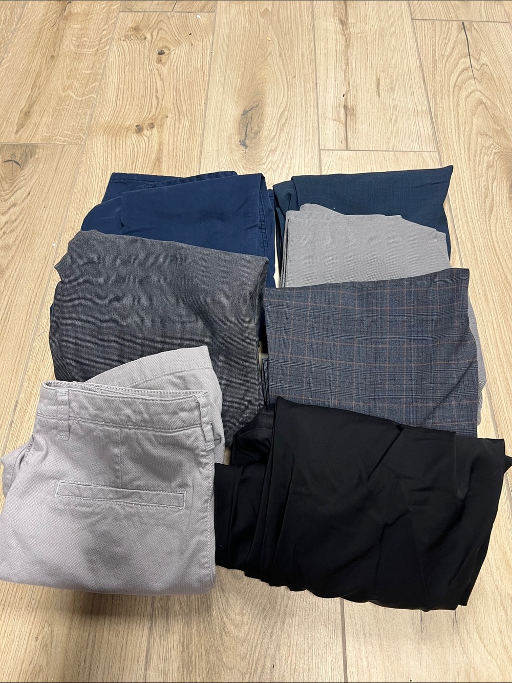 Tristan Men's Pants Bundle - Navy, Gray, Charcoal, Black